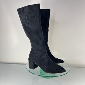 Charles by Charles David Harbor Knee High Boots Black Faux Suede leather